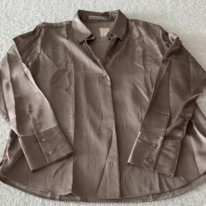 Abercrombie & Fitch Taupe Button Down Shirt